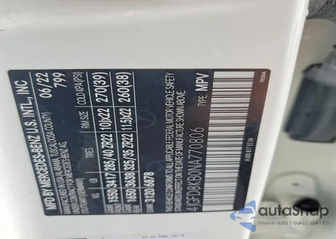 2022 Mercedes-Benz Gle Coupe 63 S 4Matic Amg из США, поврежденный, VIN 4JGFD8KB0NA770806